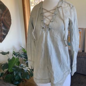 Denim Tunic,“Free People.” Size XS.